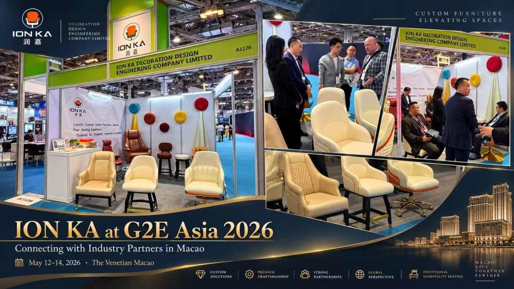 ION KA Showcases Custom Hospitality Seating at G2E Asia 2026 in Macao